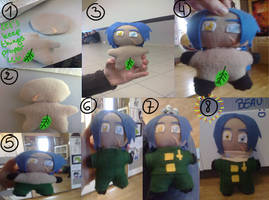 Beau plushie progress