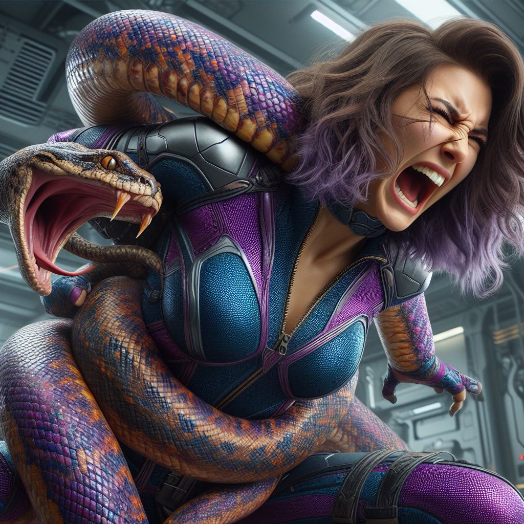 Hista Python Deviantart The Huntress python peril by SuperheroFantasyMag on DeviantArt