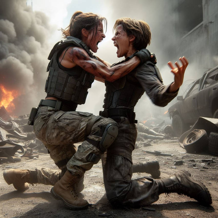 Brawl between Sarah Connor and Ellen Ripley by SuperheroFantasyMag on ...