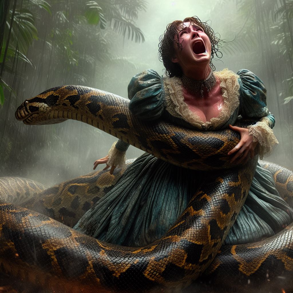 Python Constriction Deviantart Realistic Boa's Constriction of Jane Porter by AEAzine on DeviantArt