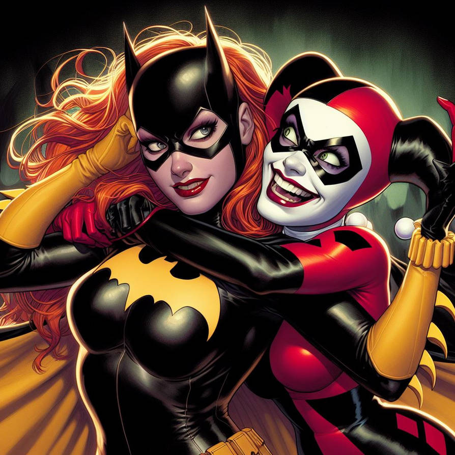 Batgirl And Harley Quinn By SuperheroFantasyMag On DeviantArt batgirl-and-harley-quinn-by-superherofantasymag-on-deviantart