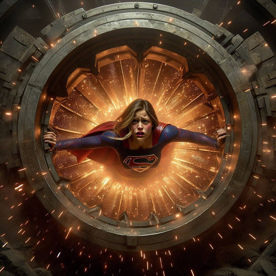 Supergirl's peril trapped in a compactor by SuperheroFantasyMag on ...