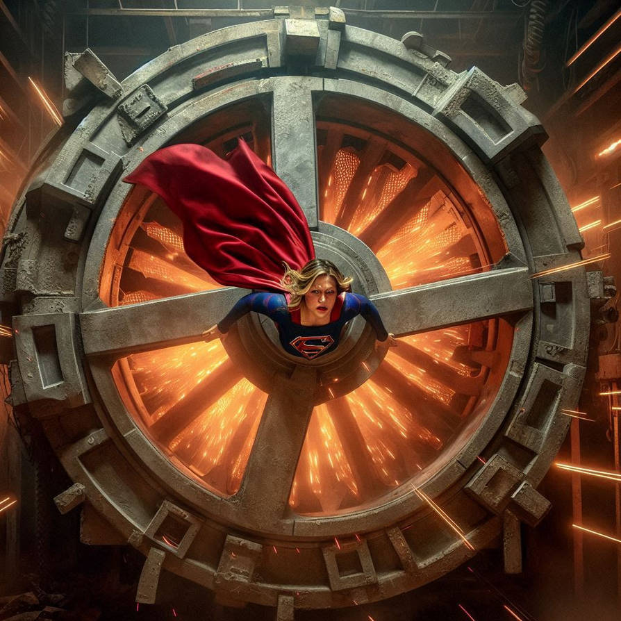 Supergirl's peril trapped in a compactor by SuperheroFantasyMag on ...