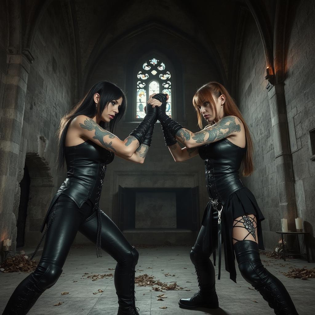 Goth Ufc Goth wrestlers in an ancient castle by SuperheroFantasyMag on DeviantArt