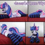 34 inch laying Twilight Sparkle plush