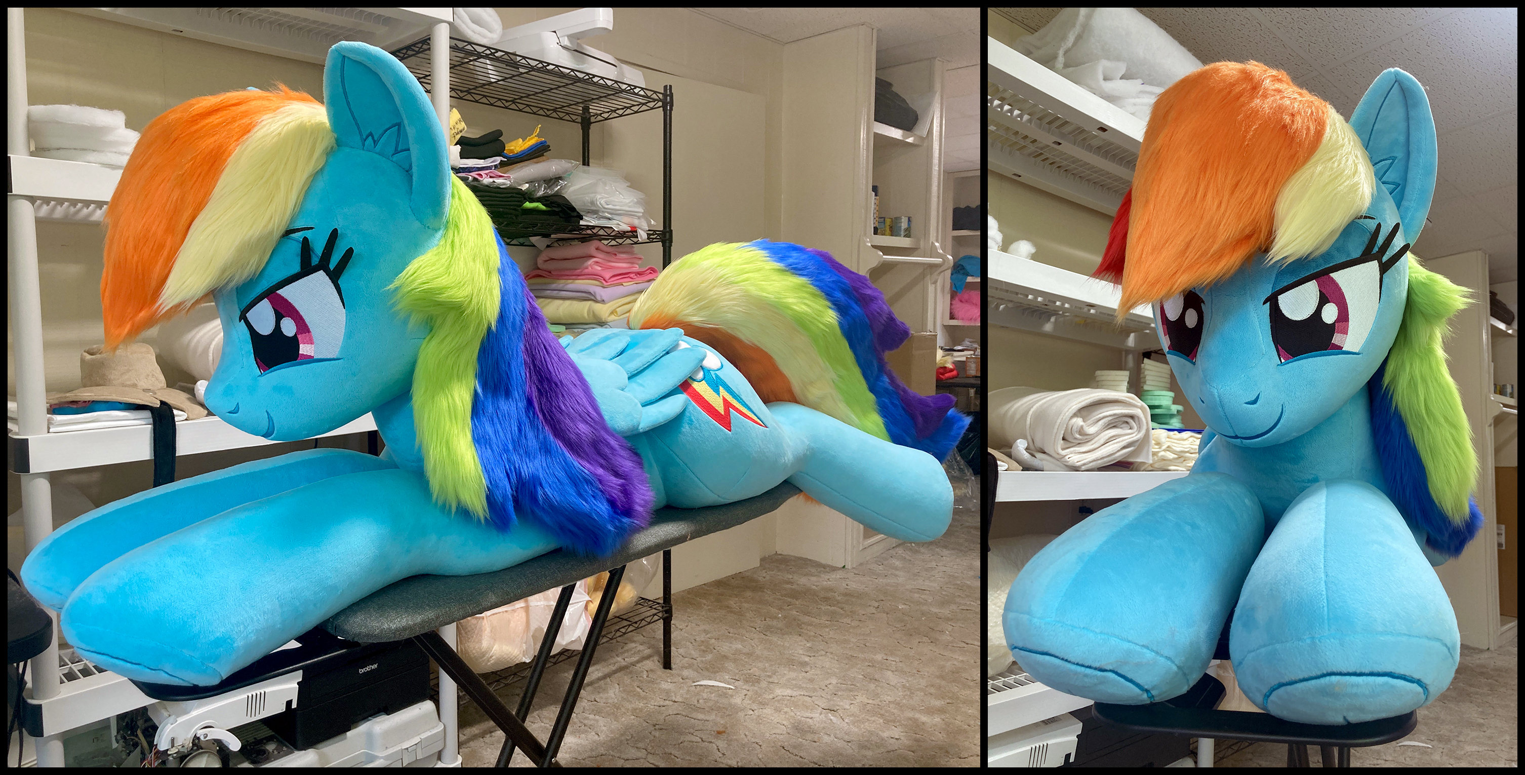 Con stock Lifesize Rainbow Dash