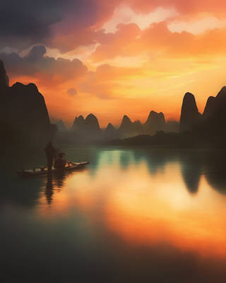 Sunset apocalypse Guilin