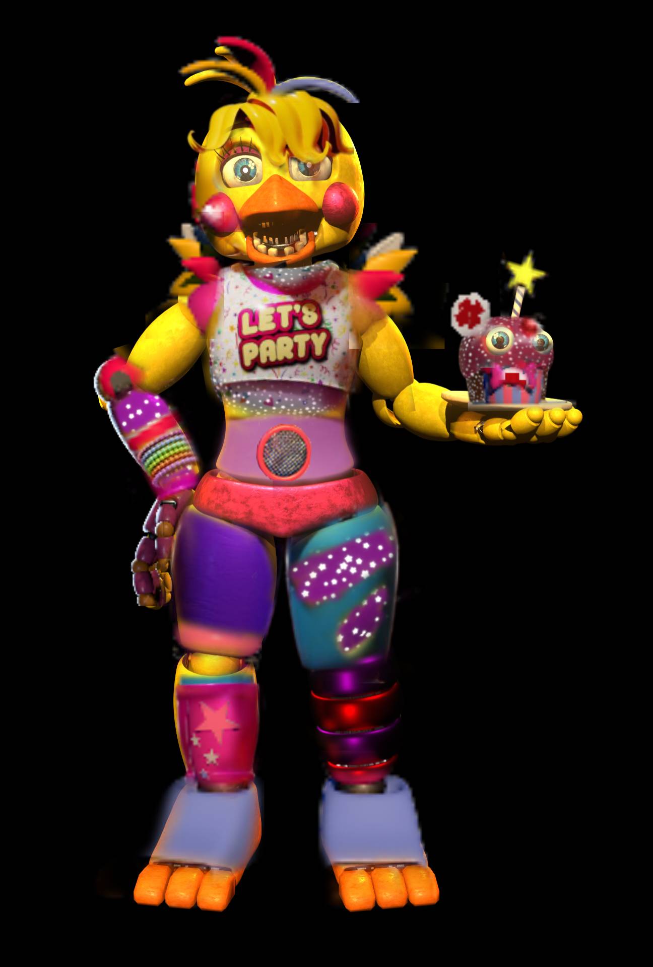 New Model Of Withered Chica by e74444444444 on DeviantArt