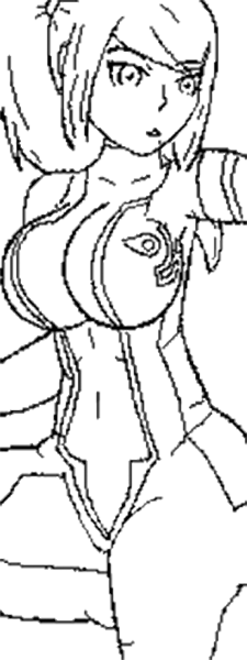 Zero Suit Samus - Miiverse doodle