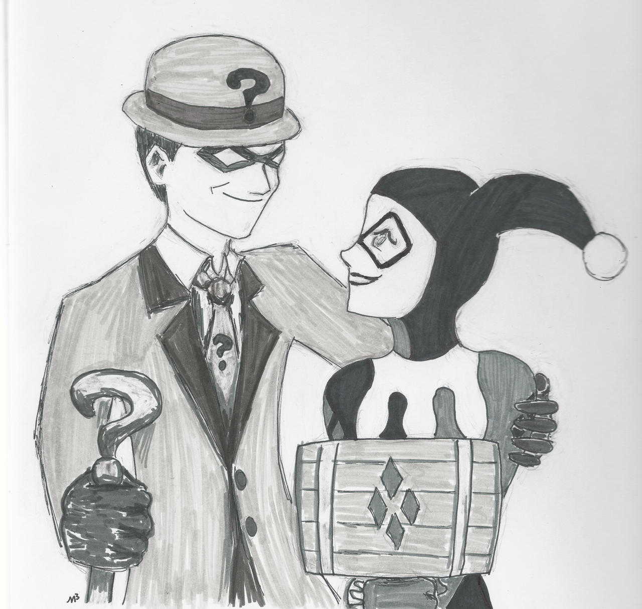 Harley Riddler Riddler and Harley-Honor Among Thieves by SkulduggeryWho on DeviantArt