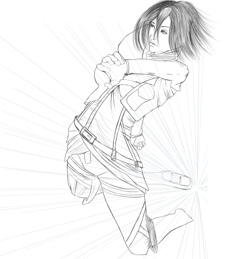 mikasa ackerman sketch