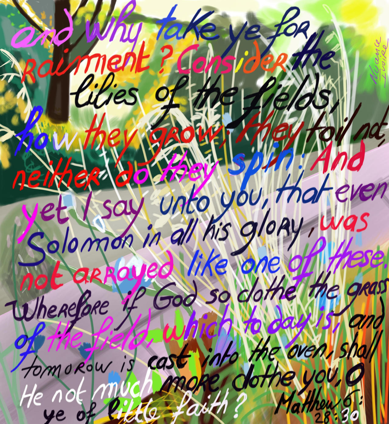 Matthew 6 28 30 Second Version By SandrArc En Ciel On DeviantArt matthew-6-28-30-second-version-by-sandrarc-en-ciel-on-deviantart
