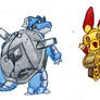 Spiral Pokemon, Blastoise and Plusle