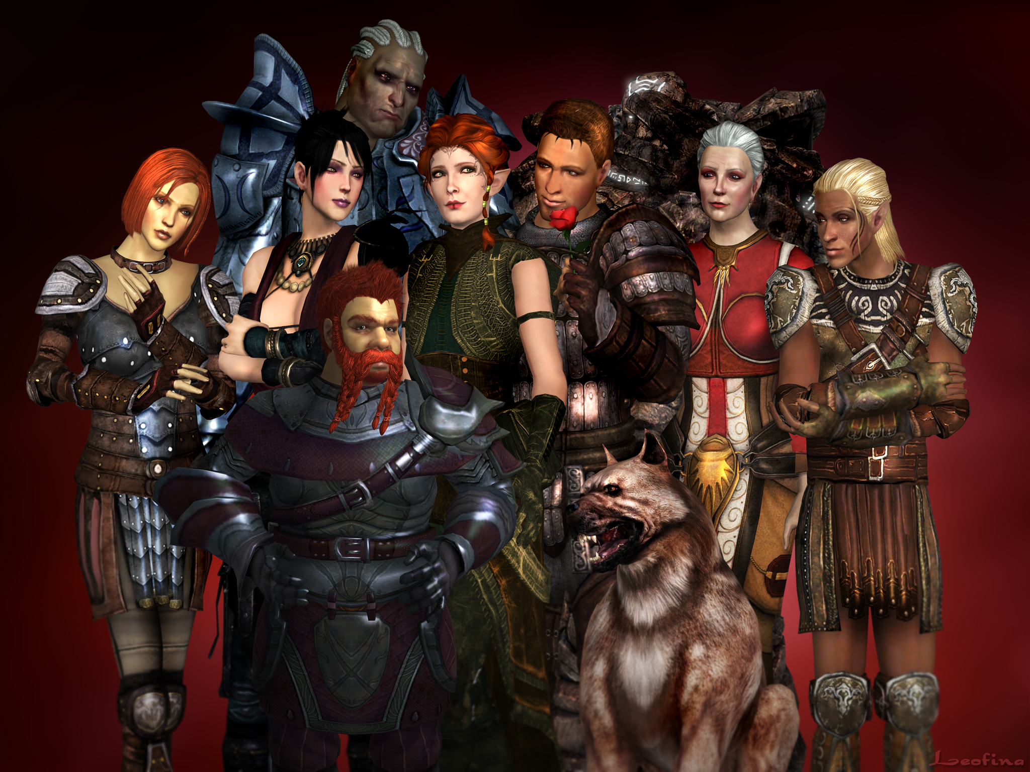 Dragon Age Origins Companions by desert77 on DeviantArt