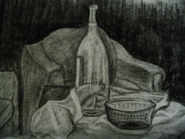 still life with bottle