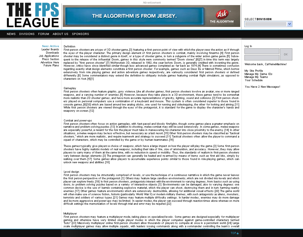 FPS Gaming League Layout 1 by JohnHirsch on DeviantArt