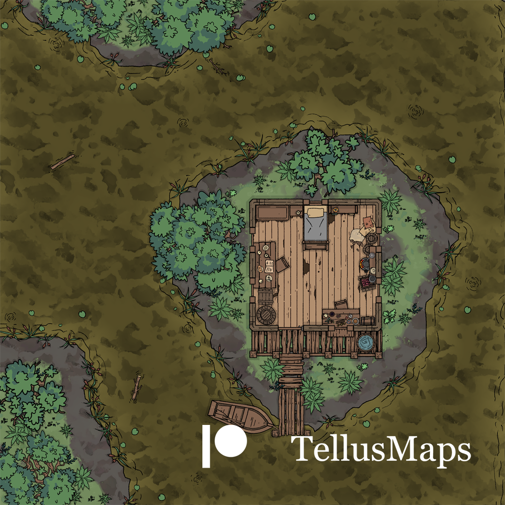 Swamp Cabin - Encounter Map by TellusMaps on DeviantArt