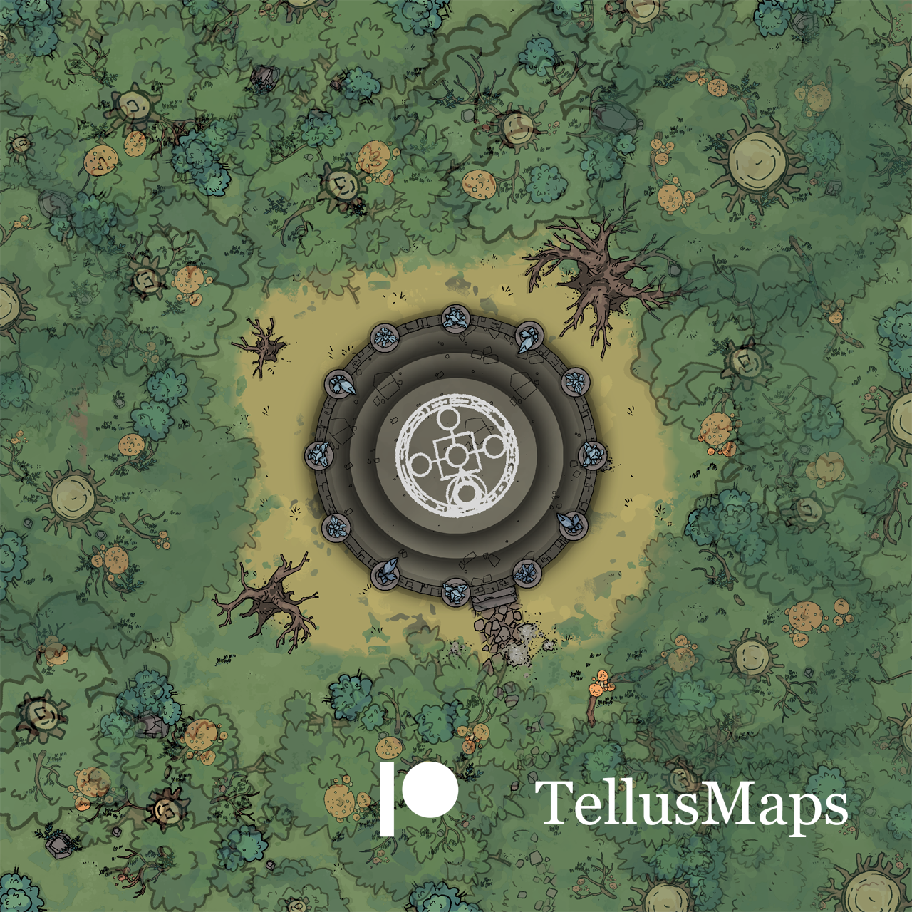 Ritual Circle - Day Version by TellusMaps on DeviantArt