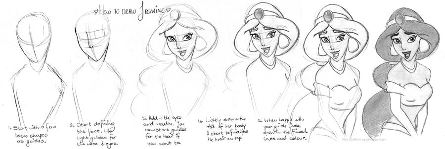 How to draw Jasmine