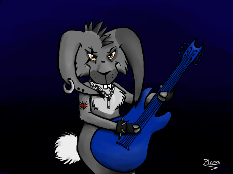 Punk Rock Bunny by Elana-Louise on DeviantArt
