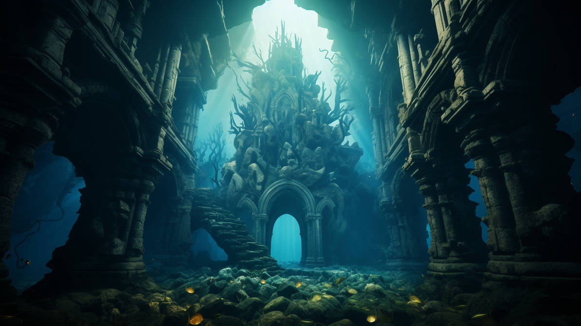 Submerged Echoes: The Lost City of Atlantis by Arsonolace on DeviantArt