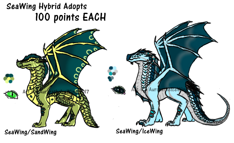 (OPEN 1/2) 100 point SeaWing Hybrid Adopts by AuroratheIceWing