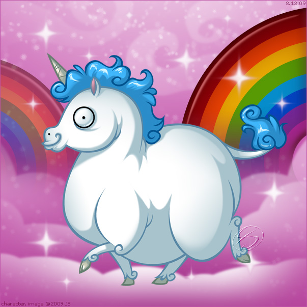 Fat Unicorn by zillabean