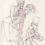 A Joker, Harley and Professor