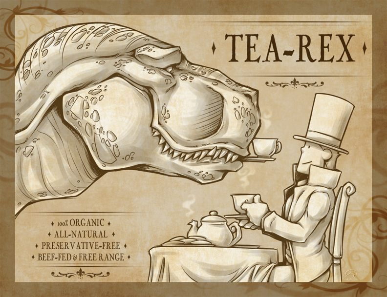 Tea-Rex by zillabean on DeviantArt