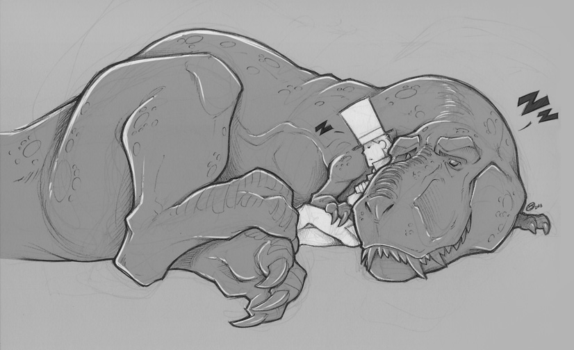 Nap time for dinos