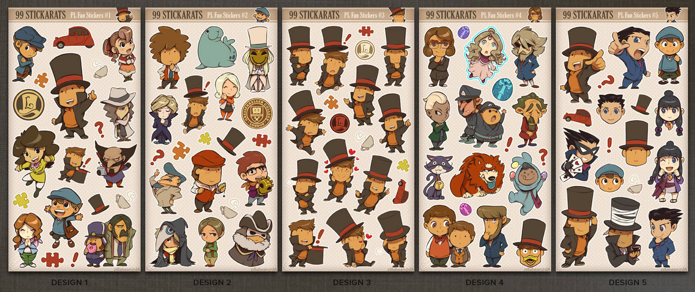 99 Stickarats: A PL Sticker Set by zillabean on DeviantArt