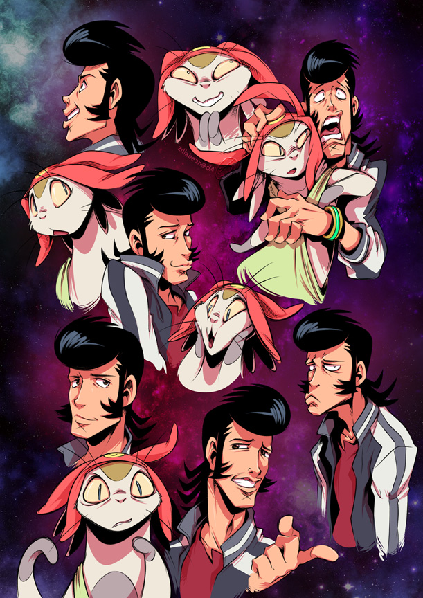 Dandy Sketches:  Now in living color!