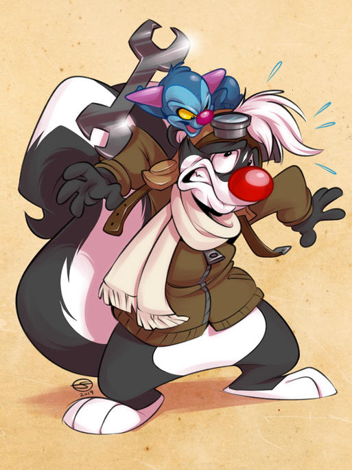 Lockheed Skunk Wallpapers Commission: Lockheed Skunk by zillabean on DeviantArt