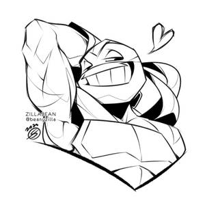 Commission: Another flirty Leonardo