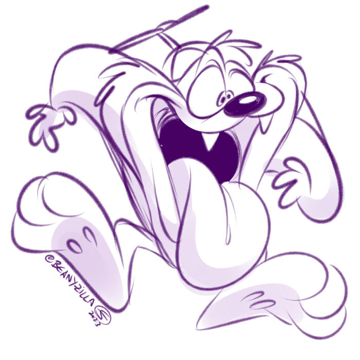 Dizzy Monster Dizzy Devil doodle by zillabean on DeviantArt