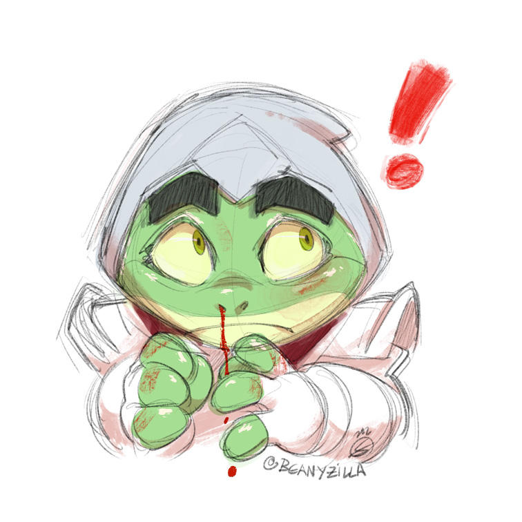 Bullfrog doodle by zillabean on DeviantArt