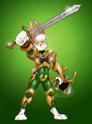 Commission: Battle bunny