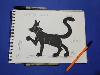 Inktober #29 (Black cat/Gato negro)