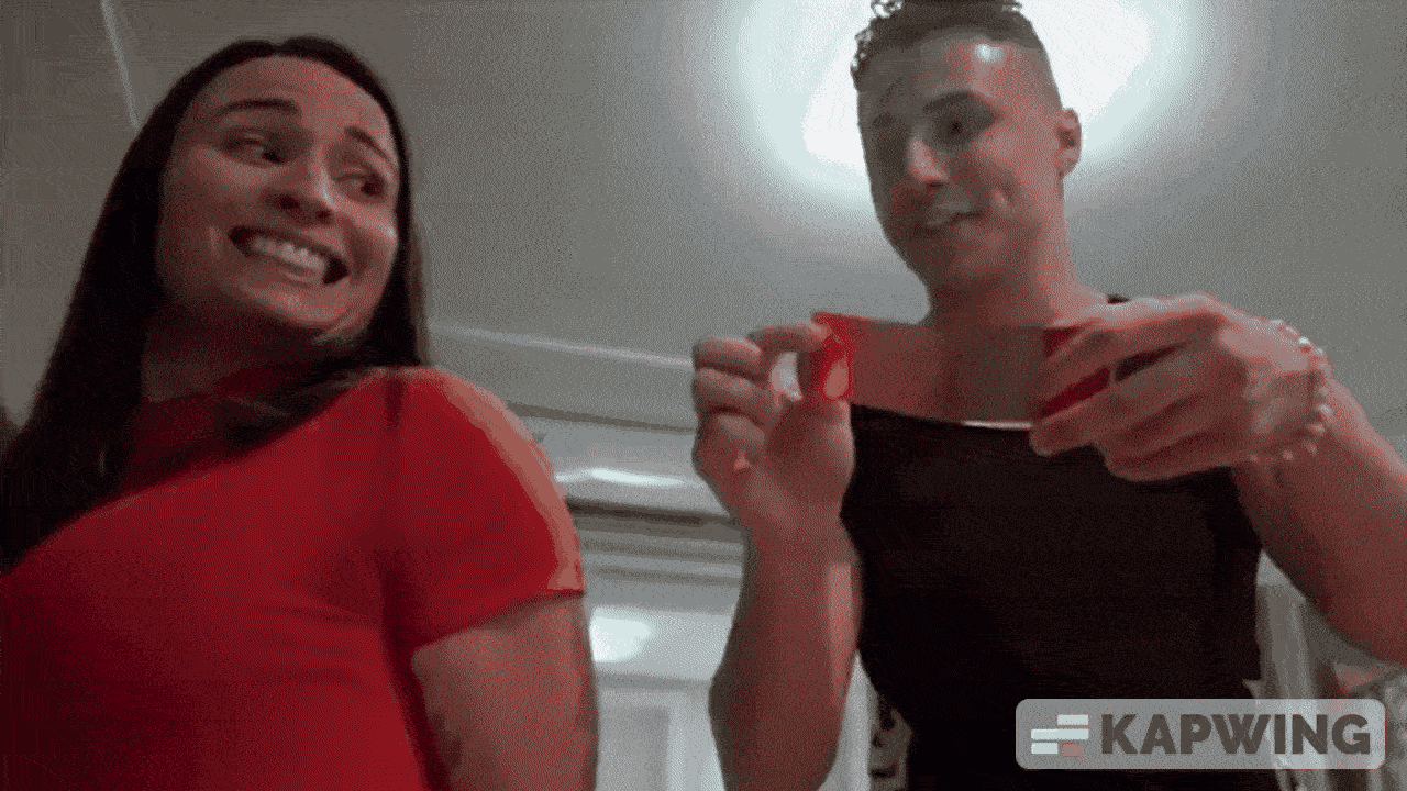 Girl tied up by boyfriend in gif