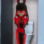 Hoaxer bound and gagged in the bathroom remake