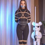 Lerabuns in catsuit bound and gagged