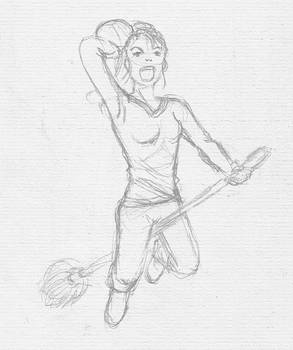 quidditch pose