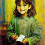 AI Fine Art Of a Girl with a Naughty Expression