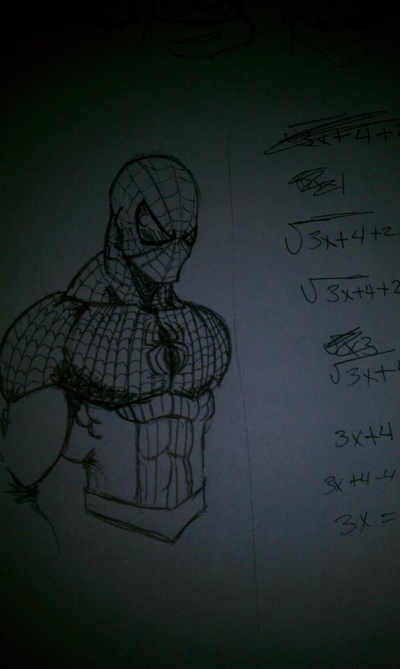 Spider Man Math Simple Drawing Spiderman instead of math by castlehoff on DeviantArt