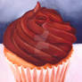 Chocolate-Iced Cupcake