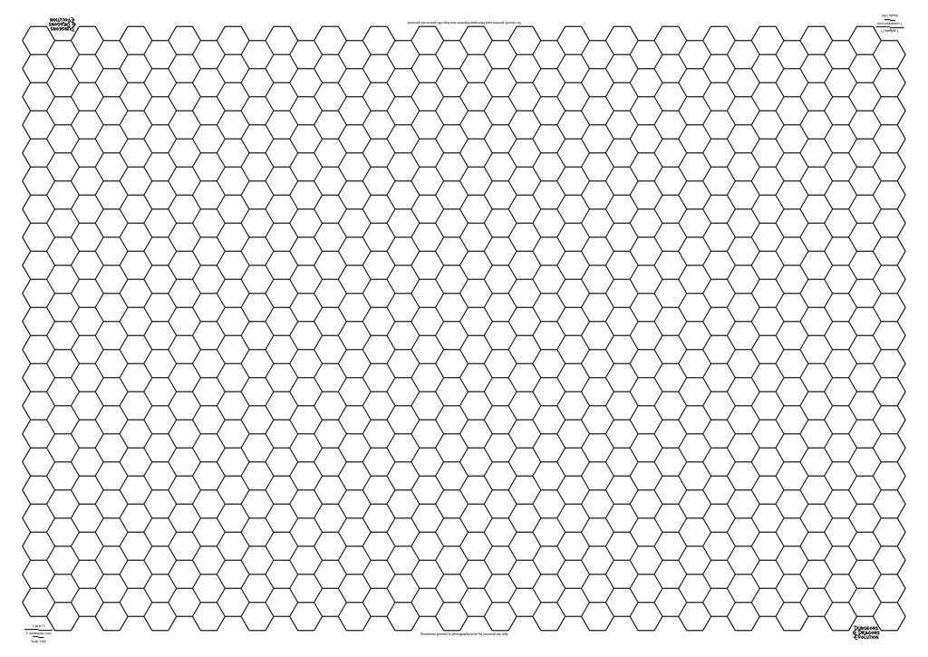 Pattern DINA1 hexagonal DnD Evolutions