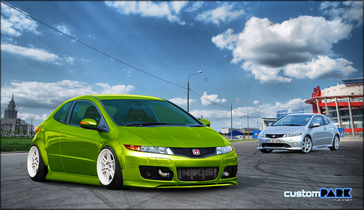 Civic Type R Green by ARTriviant on DeviantArt