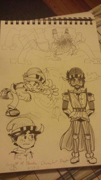 Wyatt H. Stanton Sketch Lineart by waynekramer1998 on DeviantArt