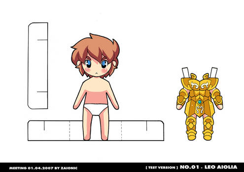 Aiolia Paper Doll