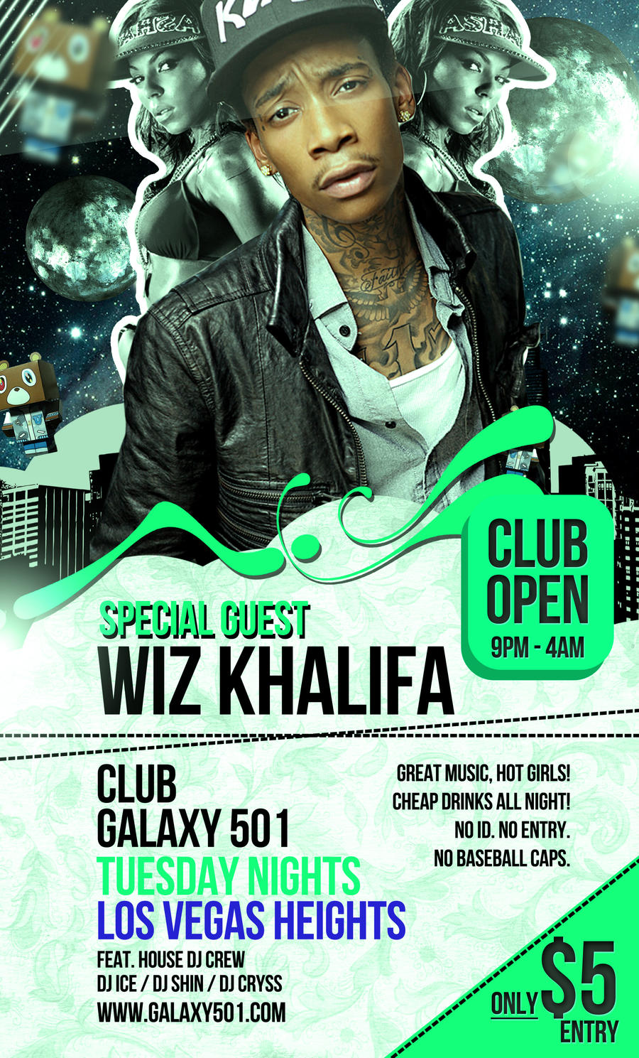 Free PSD Hip Hop Party Flyer Template by quickandeasy1 on DeviantArt